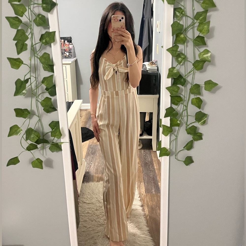 Romeo and Juliet couture striped jumpsuit